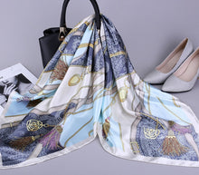 Load image into Gallery viewer, Print Hijab Scarfs Female 90*90 cm Square Shawls and Wraps Scarves For Ladies