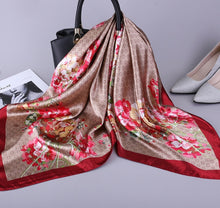Load image into Gallery viewer, Print Hijab Scarfs Female 90*90 cm Square Shawls and Wraps Scarves For Ladies