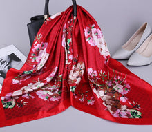 Load image into Gallery viewer, Print Hijab Scarfs Female 90*90 cm Square Shawls and Wraps Scarves For Ladies
