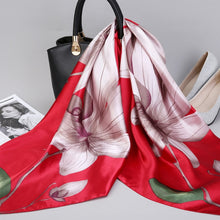 Load image into Gallery viewer, Print Hijab Scarfs Female 90*90 cm Square Shawls and Wraps Scarves For Ladies