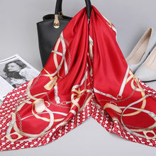 Load image into Gallery viewer, Print Hijab Scarfs Female 90*90 cm Square Shawls and Wraps Scarves For Ladies