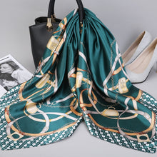 Load image into Gallery viewer, Print Hijab Scarfs Female 90*90 cm Square Shawls and Wraps Scarves For Ladies