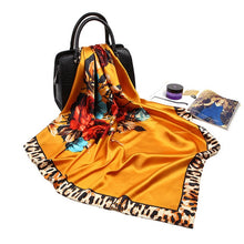 Load image into Gallery viewer, Print Hijab Scarfs Female 90*90 cm Square Shawls and Wraps Scarves For Ladies