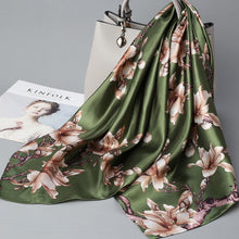 Load image into Gallery viewer, Print Hijab Scarfs Female 90*90 cm Square Shawls and Wraps Scarves For Ladies