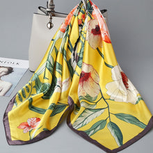 Load image into Gallery viewer, Print Hijab Scarfs Female 90*90 cm Square Shawls and Wraps Scarves For Ladies