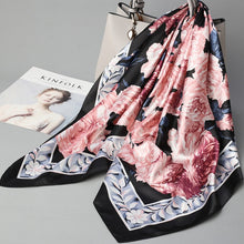 Load image into Gallery viewer, Print Hijab Scarfs Female 90*90 cm Square Shawls and Wraps Scarves For Ladies