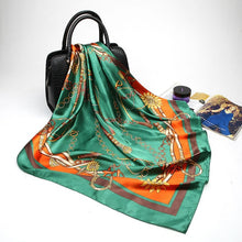 Load image into Gallery viewer, Print Hijab Scarfs Female 90*90 cm Square Shawls and Wraps Scarves For Ladies