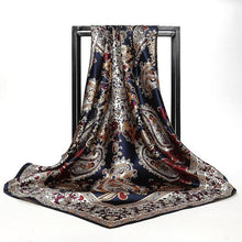 Load image into Gallery viewer, Print Hijab Scarfs Female 90*90 cm Square Shawls and Wraps Scarves For Ladies