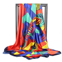 Load image into Gallery viewer, Print Hijab Scarfs Female 90*90 cm Square Shawls and Wraps Scarves For Ladies