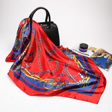 Load image into Gallery viewer, Print Hijab Scarfs Female 90*90 cm Square Shawls and Wraps Scarves For Ladies