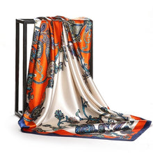 Load image into Gallery viewer, Print Hijab Scarfs Female 90*90 cm Square Shawls and Wraps Scarves For Ladies