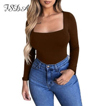 将图片加载到图库查看器,Stylish Long Sleeve Knitted Bodysuit