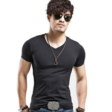 Load image into Gallery viewer, Fitness T-shirts Men's V neck