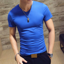 Load image into Gallery viewer, Fitness T-shirts Men's V neck