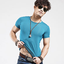 Load image into Gallery viewer, Fitness T-shirts Men's V neck