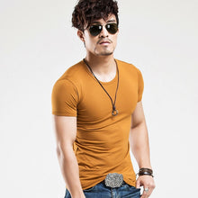 Load image into Gallery viewer, Fitness T-shirts Men's V neck