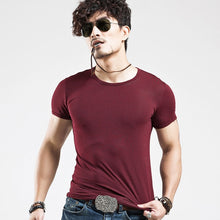 Load image into Gallery viewer, Fitness T-shirts Men's V neck