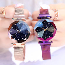 Kép betöltése a galériamegjelenítőbe: Luxury Starry Sky Stainless Steel Bracelet Watches