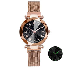Kép betöltése a galériamegjelenítőbe: Luxury Starry Sky Stainless Steel Bracelet Watches