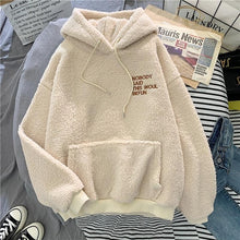 将图片加载到图库查看器,Fleece Flannel Pullover Female Sweatshirt