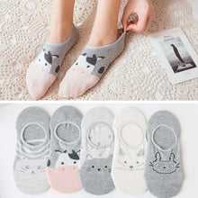 将图片加载到图库查看器,Cute Animal Funny Ankle Socks Cotton invisible socks