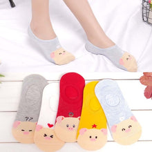 将图片加载到图库查看器,Cute Animal Funny Ankle Socks Cotton invisible socks