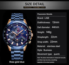 Load image into Gallery viewer, New Fashion Mens Watches with Stainless Steel