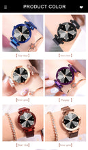 Kép betöltése a galériamegjelenítőbe: Luxury Starry Sky Stainless Steel Bracelet Watches