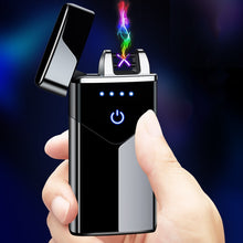 将图片加载到图库查看器,New net red high power windproof arc usb rechargeable lighter