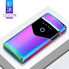 将图片加载到图库查看器,New net red high power windproof arc usb rechargeable lighter