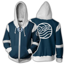 将图片加载到图库查看器,Last Air bender Hoodie 3D Printed Zip Up