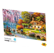 Load image into Gallery viewer, Wooden scenery picture puzzle