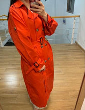 将图片加载到图库查看器,Vintage charm Fall Winter cotton trench coat