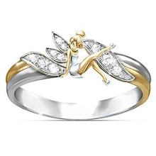 将图片加载到图库查看器,Fairy Angel Cross Heart Ring
