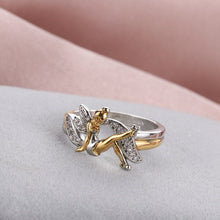 将图片加载到图库查看器,Fairy Angel Cross Heart Ring