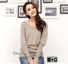 将图片加载到图库查看器,Cashmere sweaters fashion sexy V-neck