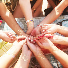 Cargar imagen en el visor de la galería, Bridesmaid Team Temporary Tattoo Bachelorette Party Sticker