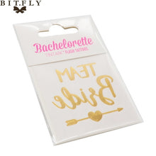 Cargar imagen en el visor de la galería, Bridesmaid Team Temporary Tattoo Bachelorette Party Sticker
