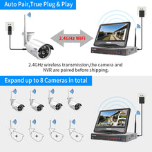 画像をギャラリービューアに読み込む, Wireless Surveillance Camera 1080P CCTV Kit with 10.1" Monitor 2.0MP Outdoor Weatherproof Security Camera 8CH
