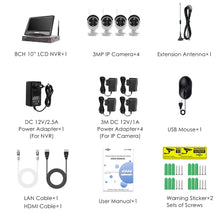 画像をギャラリービューアに読み込む, Wireless Surveillance Camera 1080P CCTV Kit with 10.1" Monitor 2.0MP Outdoor Weatherproof Security Camera 8CH
