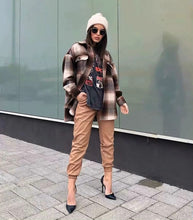 Load image into Gallery viewer, Vintage sophisticated look long sleeve woolen coats