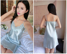 将图片加载到图库查看器,Lace Sleepwear Silk Satin