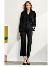 将图片加载到图库查看器,Women Autumn 4 piece set Solid blazer,tanks,high waist pants sold separately