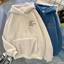 将图片加载到图库查看器,Fleece Flannel Pullover Female Sweatshirt