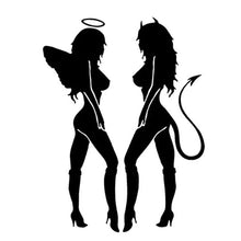 Cargar imagen en el visor de la galería, ANGEL DEVIL Sexy Girl fun Personality Car Sticker
