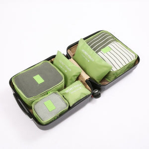 6Pcs/set Travel Organizer Storage Bags Luggage Organizer Clothes Tidy Pouch