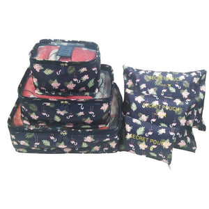 6Pcs/set Travel Organizer Storage Bags Luggage Organizer Clothes Tidy Pouch