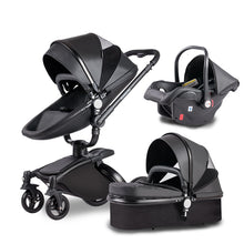 Kép betöltése a galériamegjelenítőbe: Baby Stroller 3 in 1 Luxury Pram For Newborn 360 rotating baby Pushchair shell
