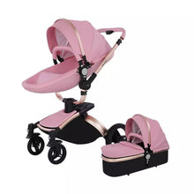 Kép betöltése a galériamegjelenítőbe: Baby Stroller 3 in 1 Luxury Pram For Newborn 360 rotating baby Pushchair shell
