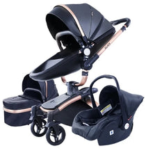 Kép betöltése a galériamegjelenítőbe: Baby Stroller 3 in 1 Luxury Pram For Newborn 360 rotating baby Pushchair shell
